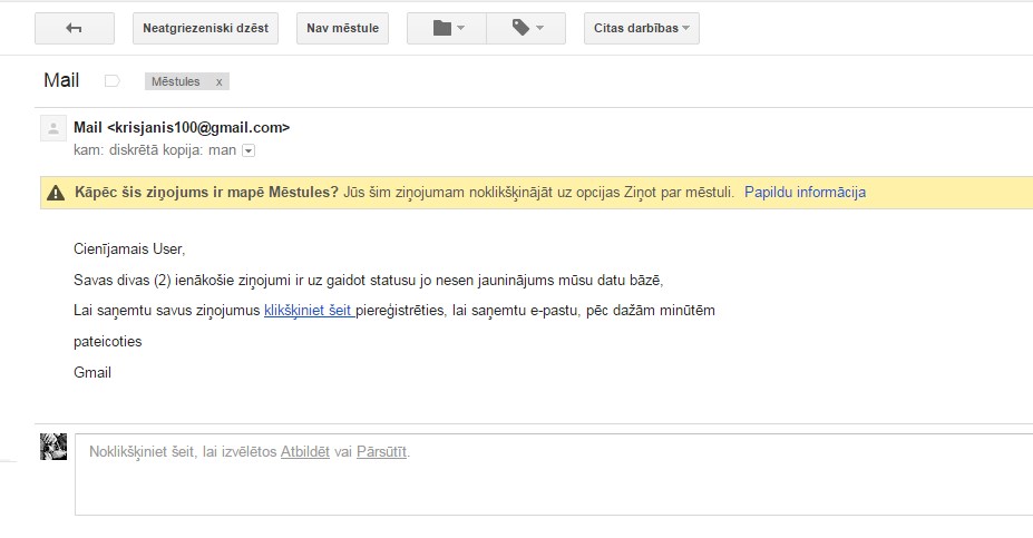 Gmail lietotāj uzmanies!!!, Mārtiņš Doniņš